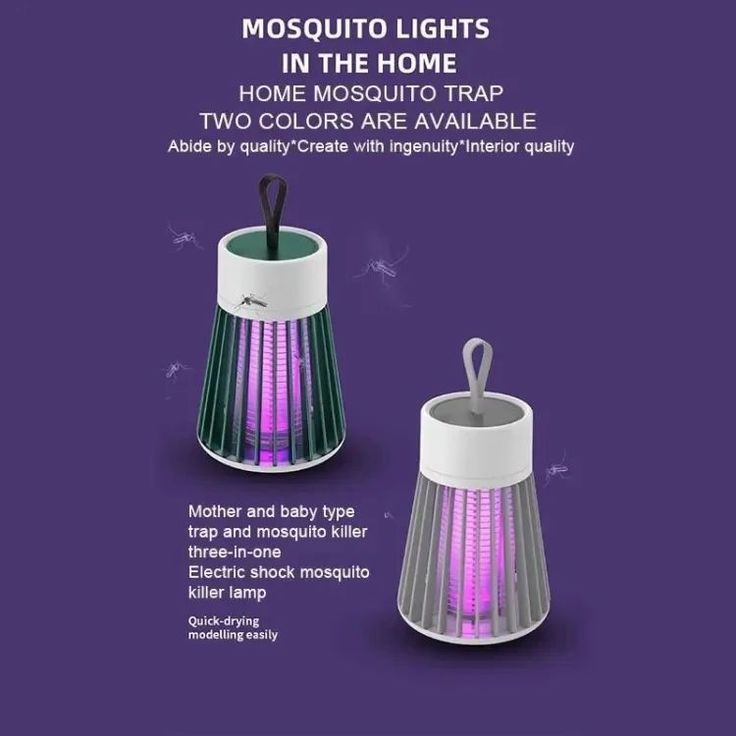 Electric Mosquito Killer Lamp – 368nm UV Bug Zapper & Flying Insect Catcher (Portable & Family-Safe)