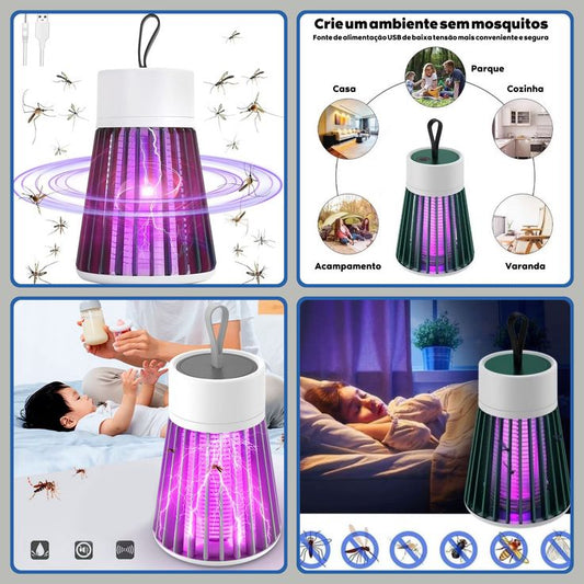 Electric Mosquito Killer Lamp – 368nm UV Bug Zapper & Flying Insect Catcher (Portable & Family-Safe)
